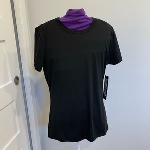 ADD ON ☀️NWT Buttery Soft Black Round Neck Tee
